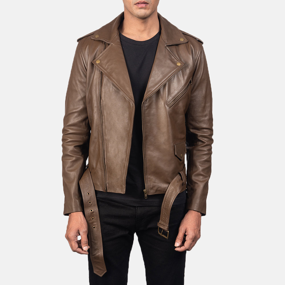
Allaric Alley Chaqueta Biker de Cuero para Hombre – alternate product view 1