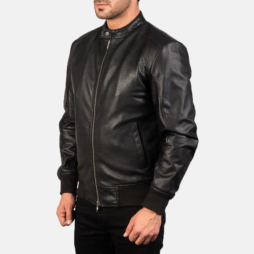 Avan Cazadora Bomber de Cuero para Hombre