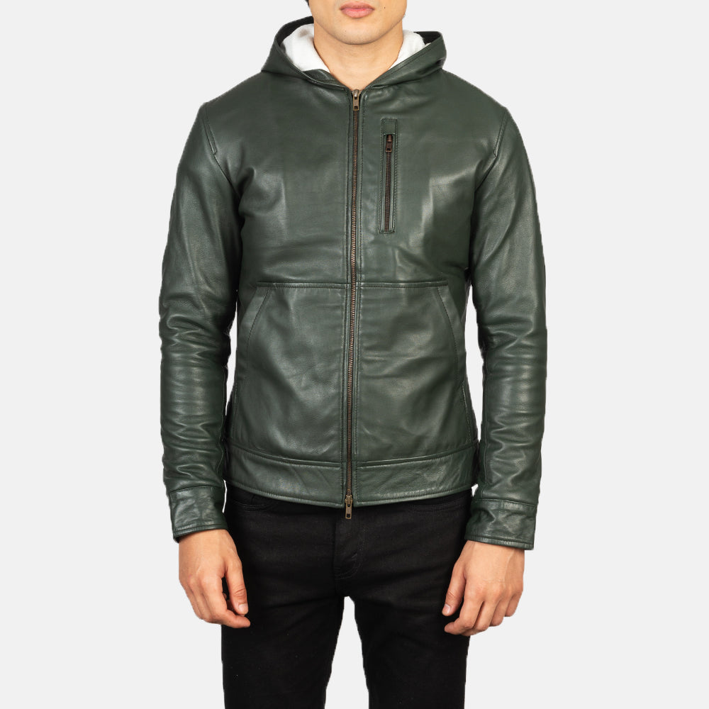 
Baston Chaqueta Bomber de Cuero para Hombre – alternate product view 4
