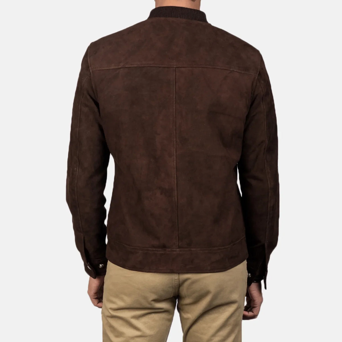 Blain Marrón Cazadora Bomber de Cuero para Hombre – Vista alternativa del producto 5