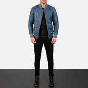Bomia MA-1 Cazadora Bomber de Cuero para Hombre – Vista alternativa del producto 3