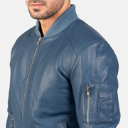 Bomia MA-1 Cazadora Bomber de Cuero para Hombre – Vista alternativa del producto 6
