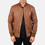 Bomia MA-1 Cazadora Bomber de Cuero para Hombre – Vista alternativa del producto 1