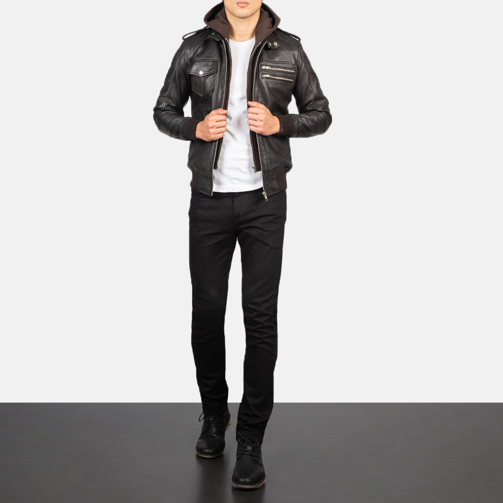 
Bravado Chaqueta Bomber de Cuero para Hombre – alternate product view 3