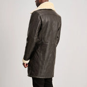 
Charles Abrigo de Cuero Marrón Shearling Abrigo de Cuero para Hombre – alternate product view 5