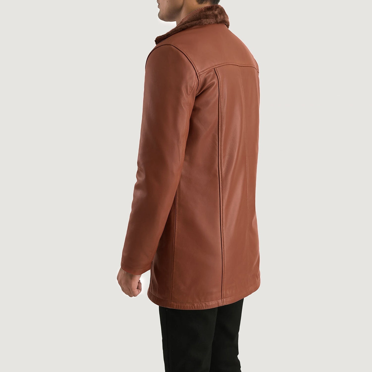 Authentic Sheepskin Burnishing with Burnishing Finish Grain Texture & Heavy-Duty Seam Stitching Detail