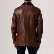 Connor Abrigo de Cuero para Hombre – Vista alternativa del producto 4