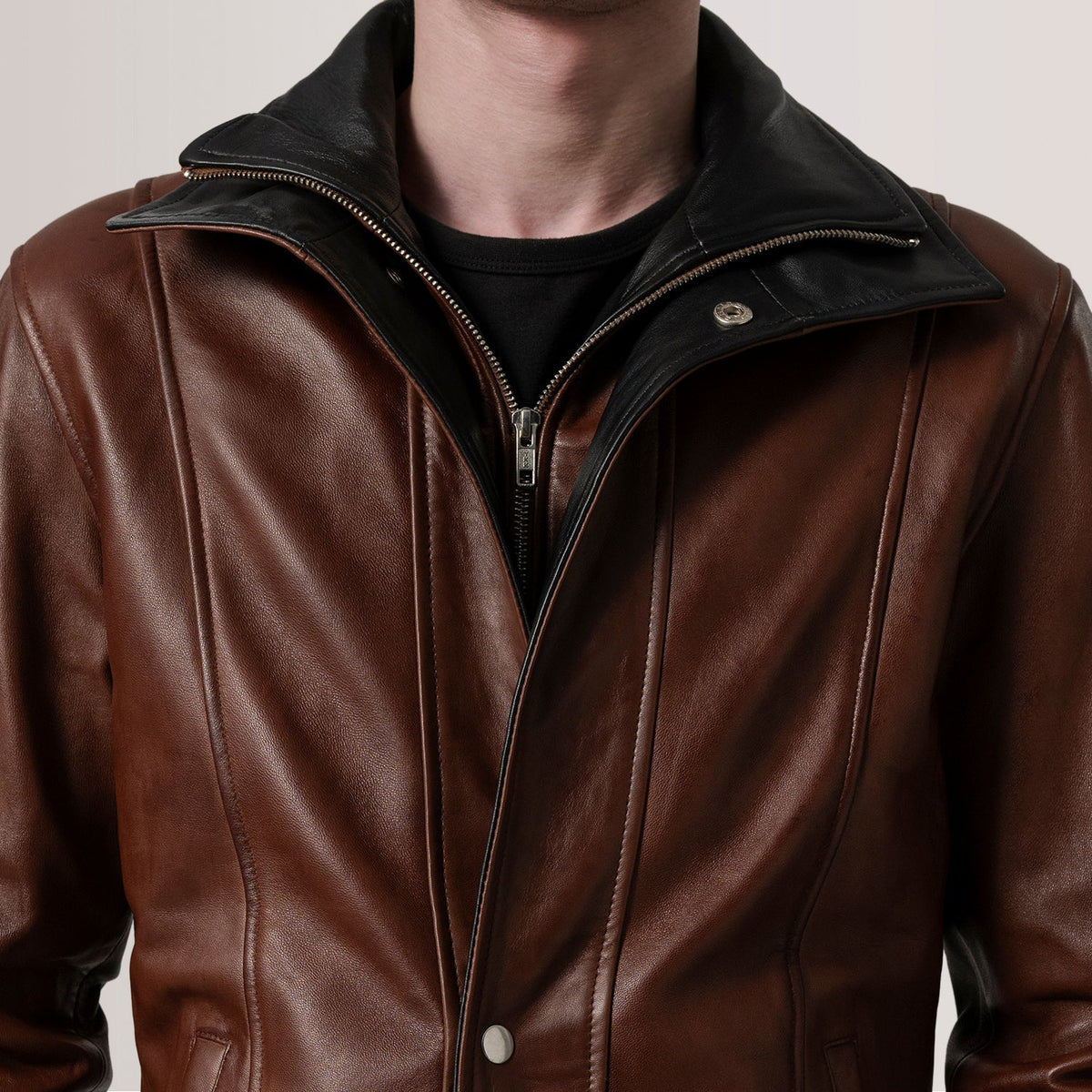 Connor Abrigo de Cuero para Hombre – Vista alternativa del producto 6