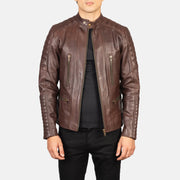 
Detalle artesanal del bajo en Damian Grey Suede Biker Jacket