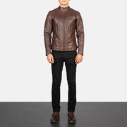 
Damian Chaqueta Biker de Cuero para Hombre – alternate product view 3