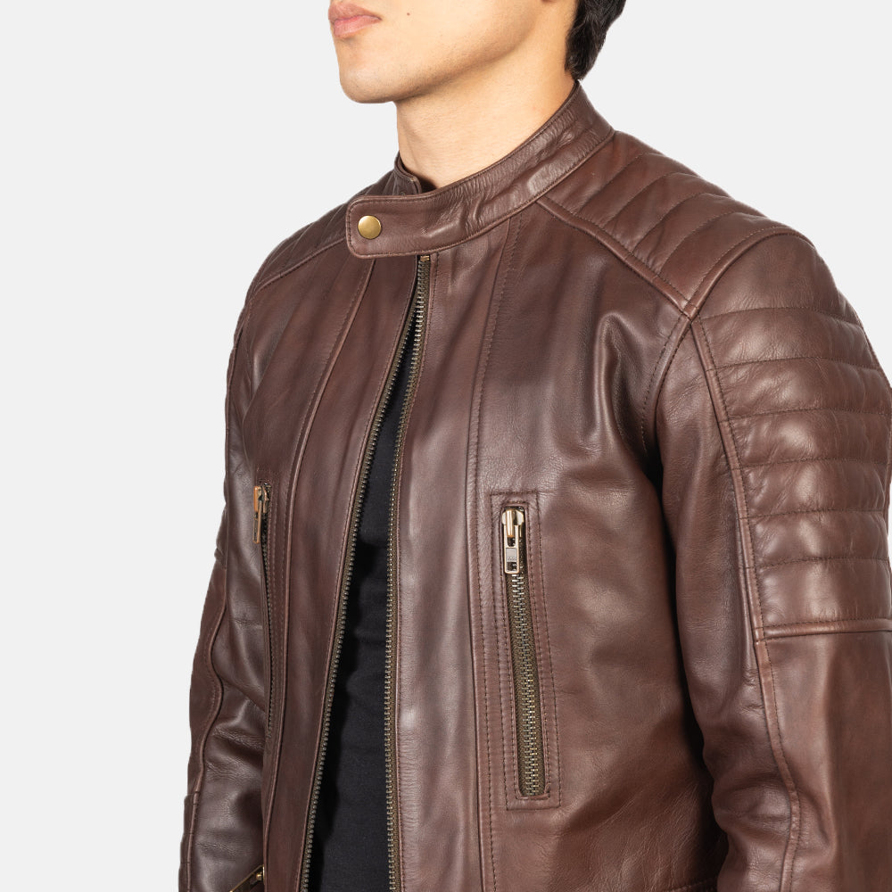 
Damian Chaqueta Biker de Cuero para Hombre – alternate product view 6