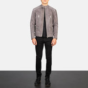 
Damian Chaqueta Biker de Cuero para Hombre – alternate product view 3