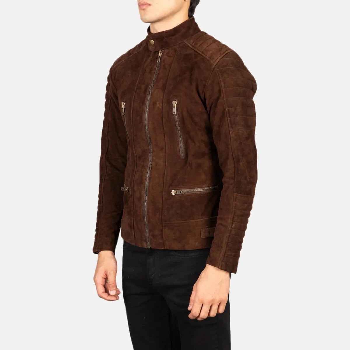 
Damian Chaqueta Biker de Cuero para Hombre – alternate product view 2