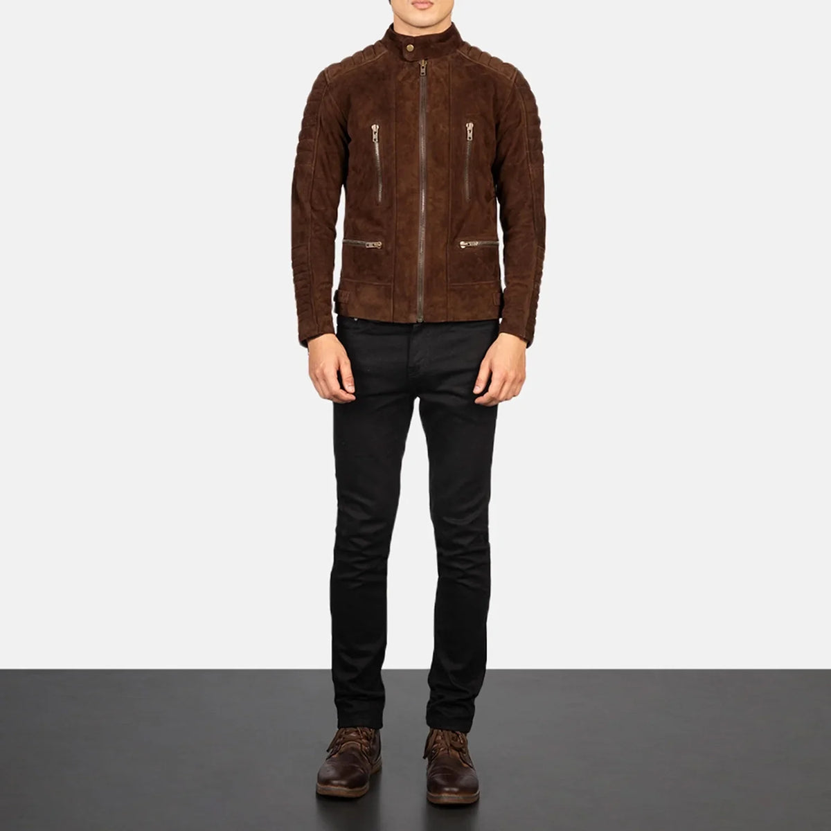 
Damian Chaqueta Biker de Cuero para Hombre – alternate product view 3