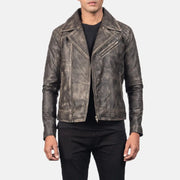 
Danny Acolchado Chaqueta Biker de Cuero para Hombre – alternate product view 4