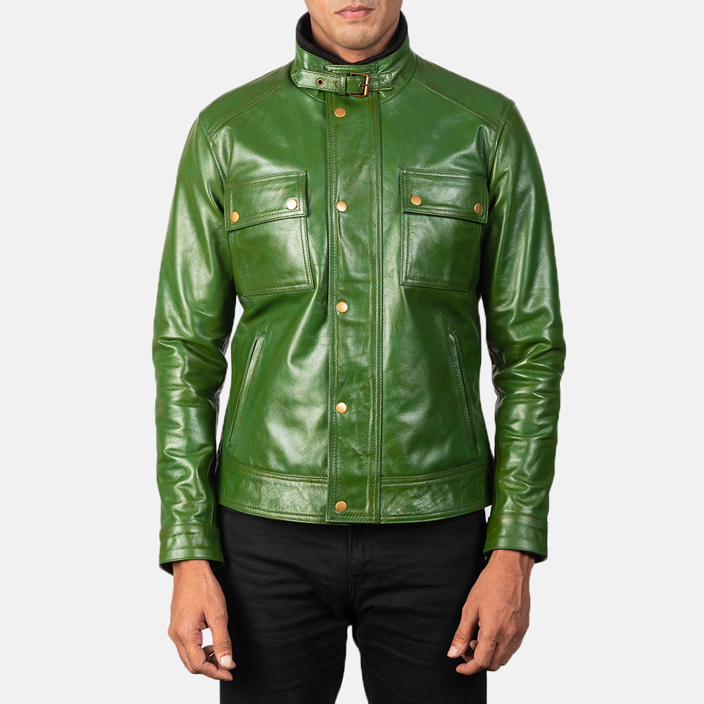 Darren Chaqueta Biker de Cuero para Hombre – Vista alternativa del producto 3