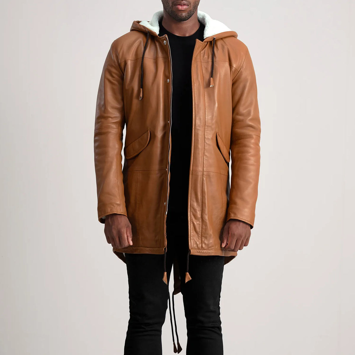 Delvin Chaqueta de Cuero para Hombre – Vista alternativa del producto 1