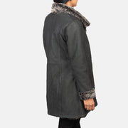 Erica Shearling Abrigo de Cuero para Mujer – Vista alternativa del producto 5