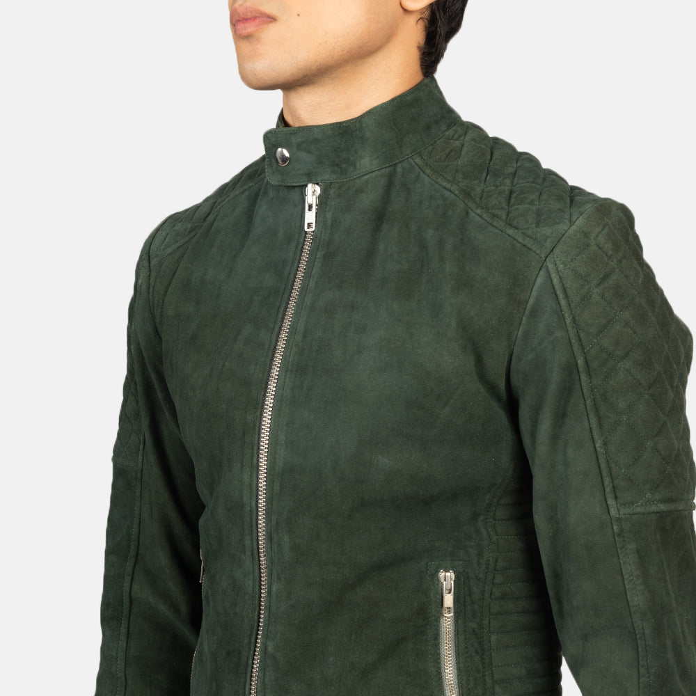 Fernando Acolchado Chaqueta Biker de Cuero para Hombre – Vista alternativa del producto 6
