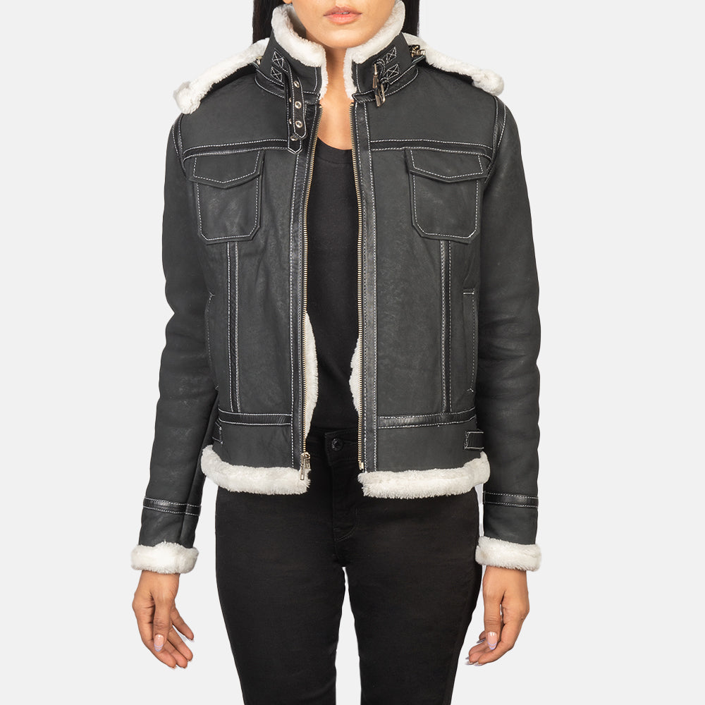 Fiona Hooded Chaqueta de Borrego para Mujer – Vista alternativa del producto 1