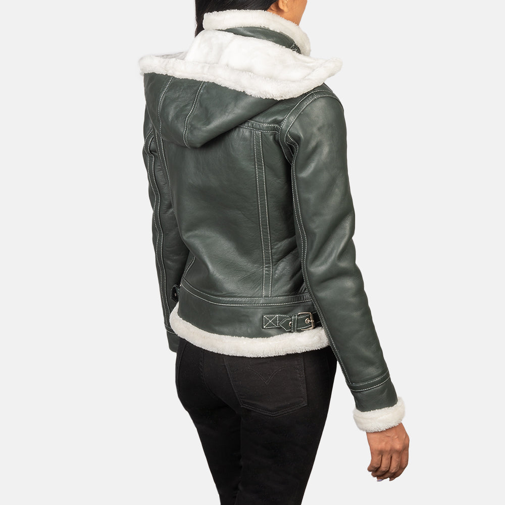 Fiona Hooded Chaqueta de Borrego para Mujer – Vista alternativa del producto 5