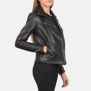 Flashback Chaqueta Biker de Cuero para Mujer – Vista alternativa del producto 6