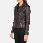 Flashback Chaqueta Biker de Cuero para Mujer – Vista alternativa del producto 2