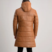 
Floyd Abrigo de Cuero Tostado Puffer Chaqueta de Cuero para Hombre – alternate product view 5