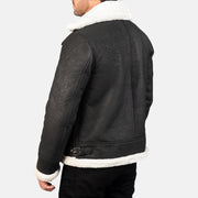 Francis B-3 Negro Cazadora Bomber de Cuero para Hombre – Vista alternativa del producto 5