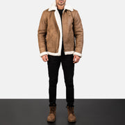 Francis B-3 Negro Cazadora Bomber de Cuero para Hombre – Vista alternativa del producto 3