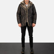 Furlong Abrigo de Cuero Beige Abrigo de Cuero para Hombre – Vista alternativa del producto 3