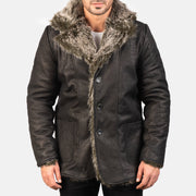 Furlong Abrigo de Cuero Beige Abrigo de Cuero para Hombre – Vista alternativa del producto 4