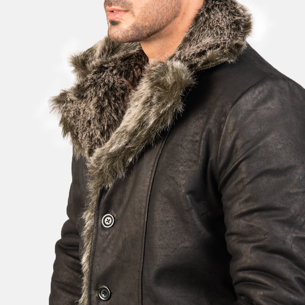 Furlong Abrigo de Cuero Beige Abrigo de Cuero para Hombre – Vista alternativa del producto 6