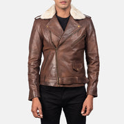 Furton Chaqueta Biker de Cuero para Hombre – Vista alternativa del producto 3