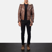Furton Chaqueta Biker de Cuero para Hombre – Vista alternativa del producto 4