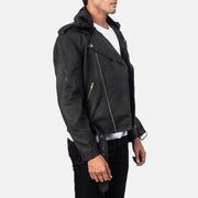 Furton Chaqueta Biker de Cuero para Hombre – Vista alternativa del producto 2