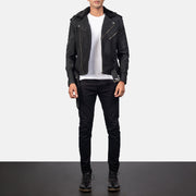Furton Chaqueta Biker de Cuero para Hombre – Vista alternativa del producto 3