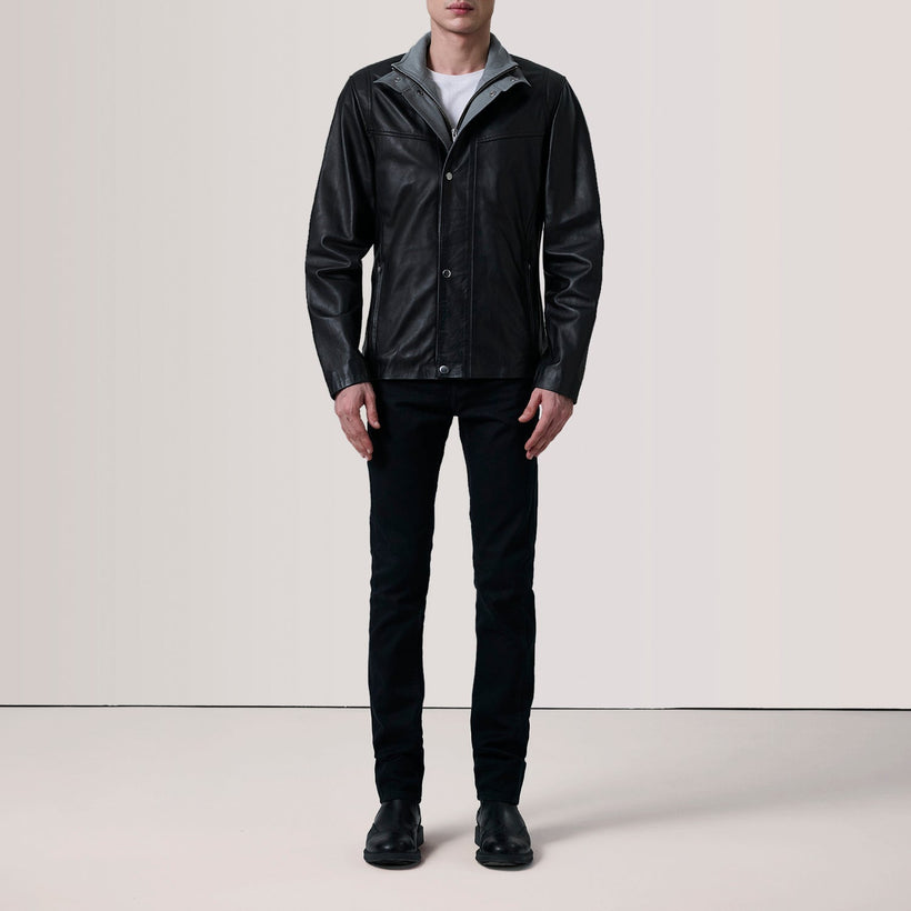 Henrik Chaqueta de Cuero para Hombre