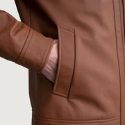 Inferno Leather Brown Jacket – Vista alternativa del producto 5