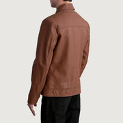 Inferno Leather Brown Jacket – Vista alternativa del producto 6
