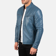 Ionic Chaqueta Biker de Cuero para Hombre – Vista alternativa del producto 2
