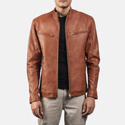 Ionic Chaqueta Biker de Cuero para Hombre – Vista alternativa del producto 1