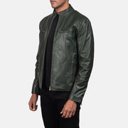 Ionic Chaqueta Biker de Cuero para Hombre – Vista alternativa del producto 2