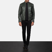 Ionic Chaqueta Biker de Cuero para Hombre – Vista alternativa del producto 4