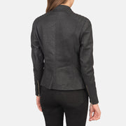 Kelsee Chaqueta Biker de Cuero para Mujer – Vista alternativa del producto 5