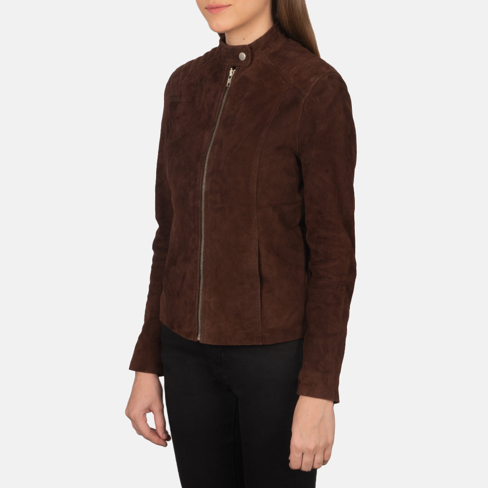 Kelsee Chaqueta Biker de Cuero para Mujer – Vista alternativa del producto 2