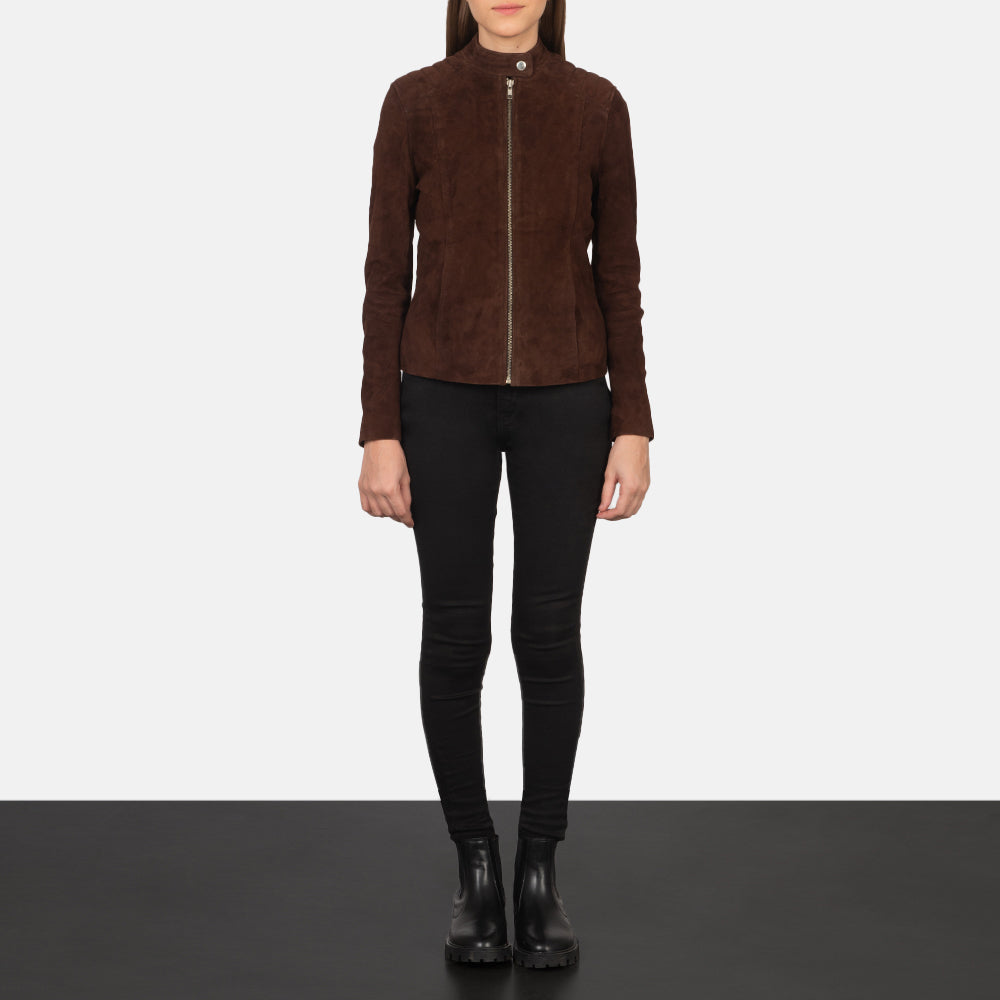 Kelsee Chaqueta Biker de Cuero para Mujer – Vista alternativa del producto 3