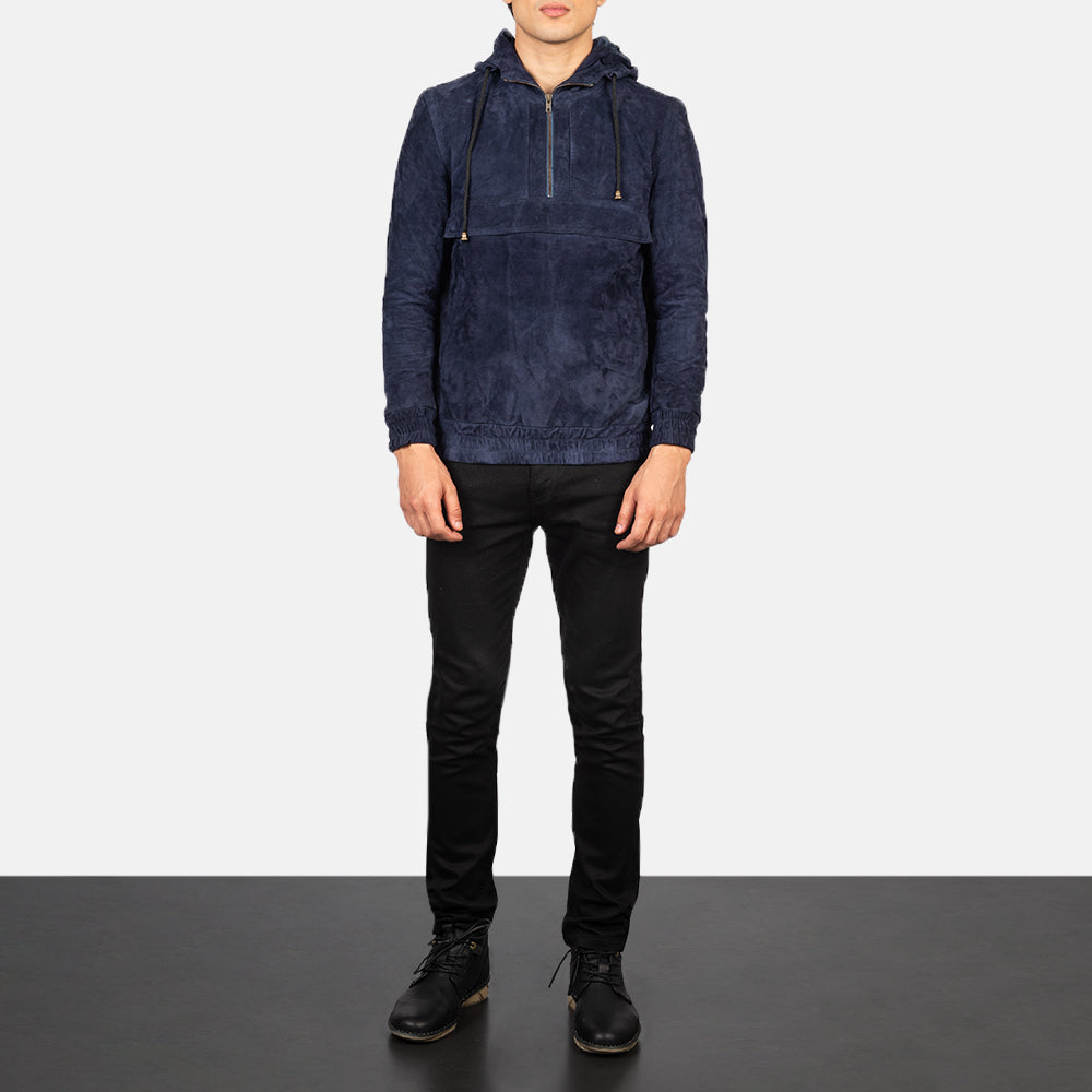 Kenton Hooded Chaqueta de Cuero para Hombre – Vista alternativa del producto 3