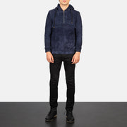 Kenton Hooded Chaqueta de Cuero para Hombre – Vista alternativa del producto 3