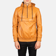 Kenton Hooded Chaqueta de Cuero para Hombre – Vista alternativa del producto 1